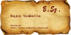 Bajcs Szabella névjegykártya